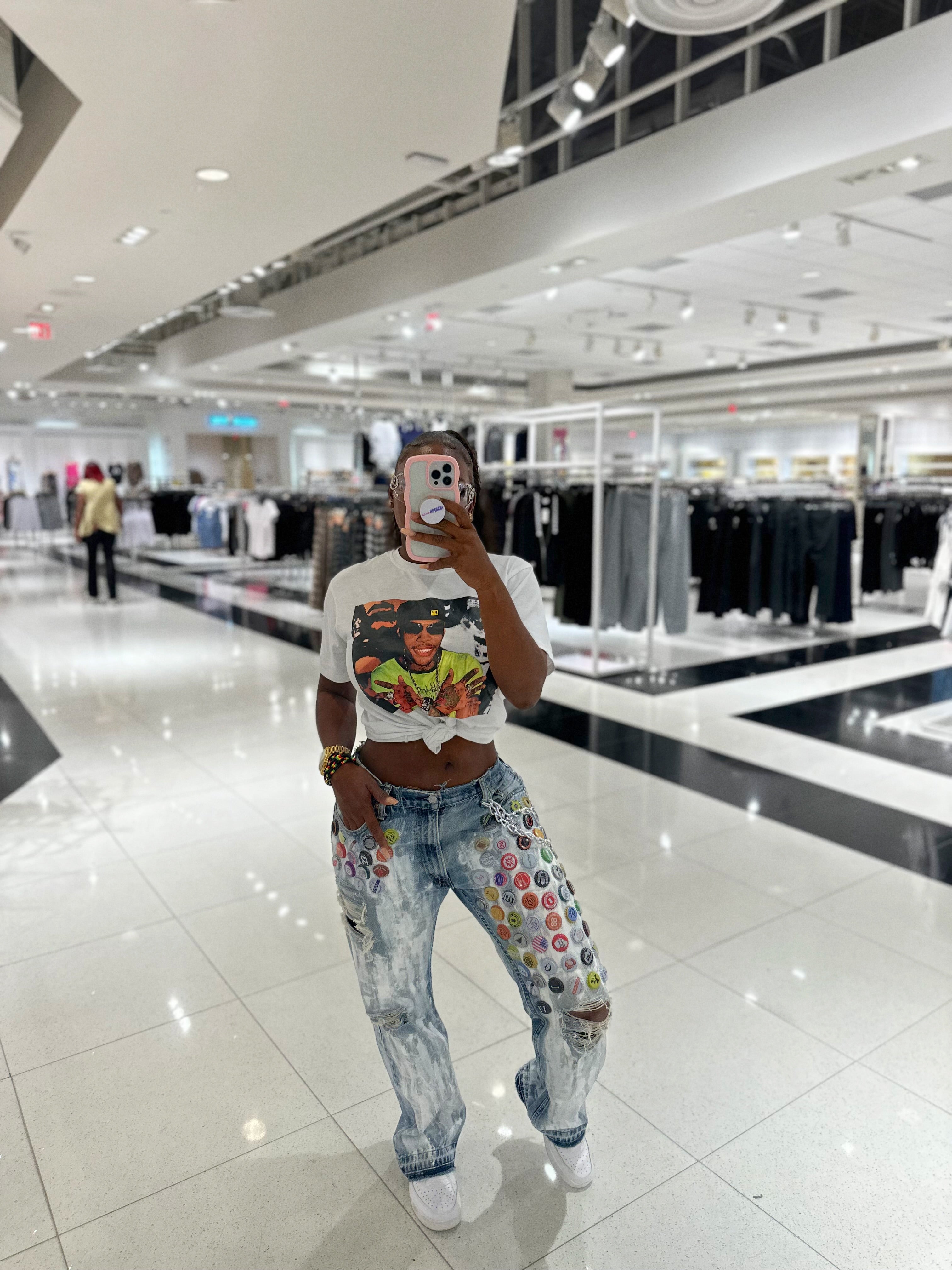 White Stopper Jeans