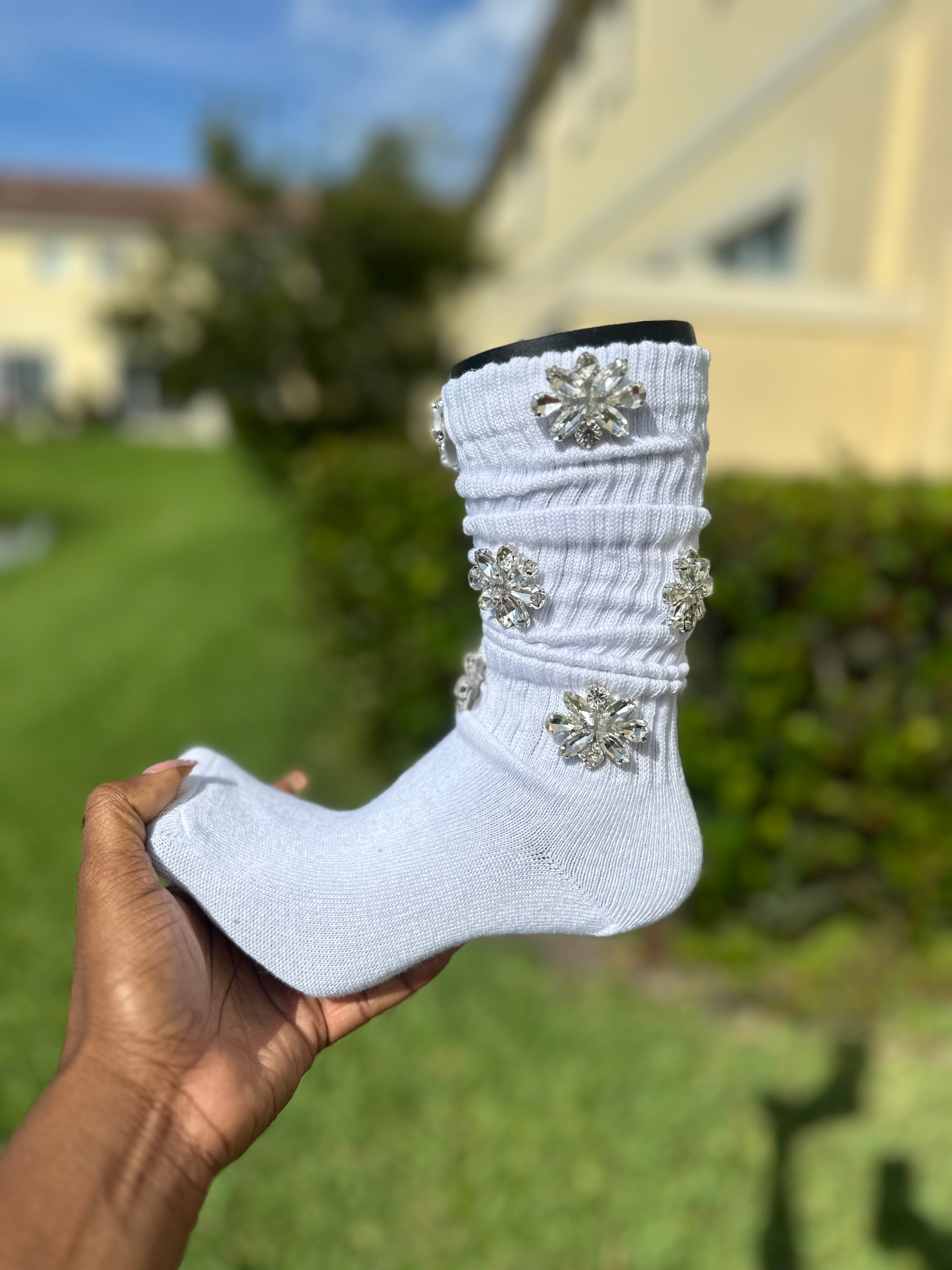 Diamond Flower Socks