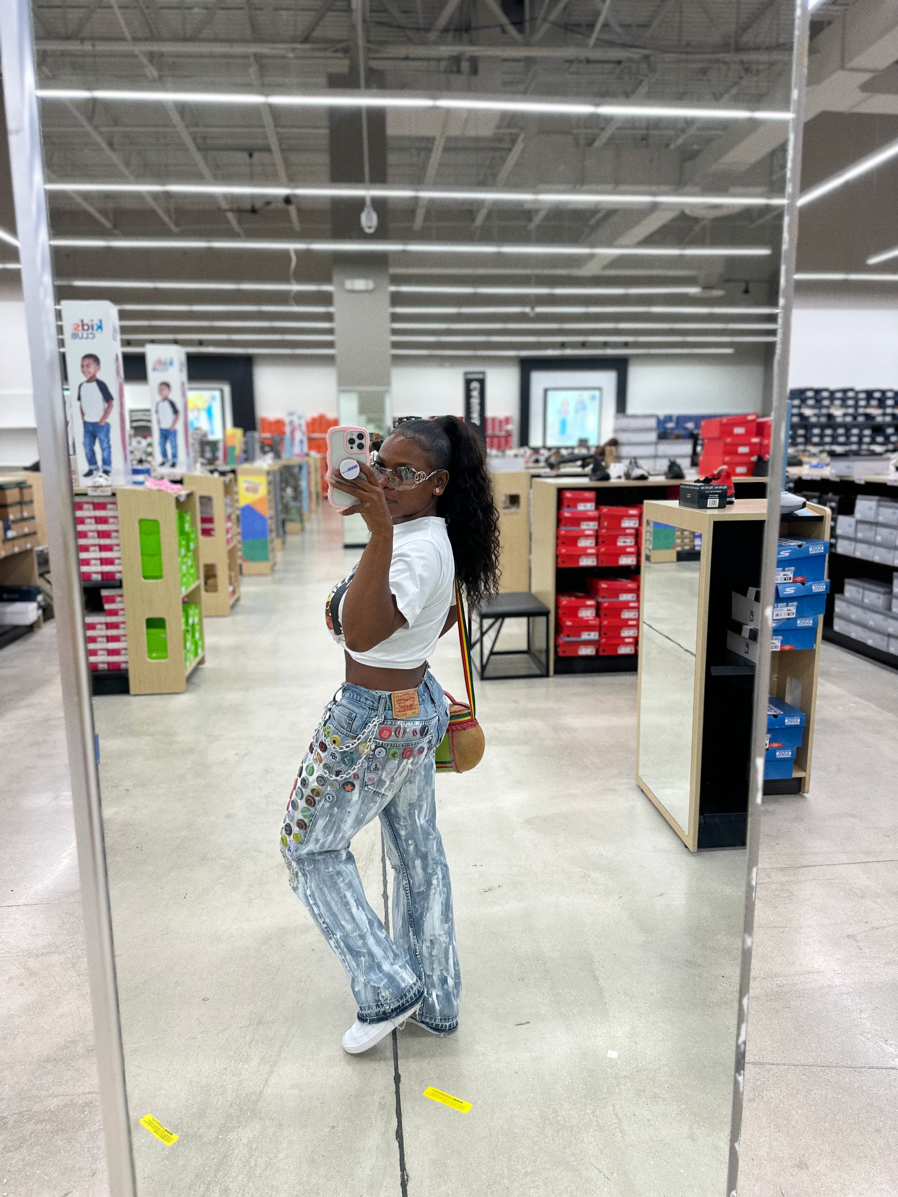 White Stopper Jeans