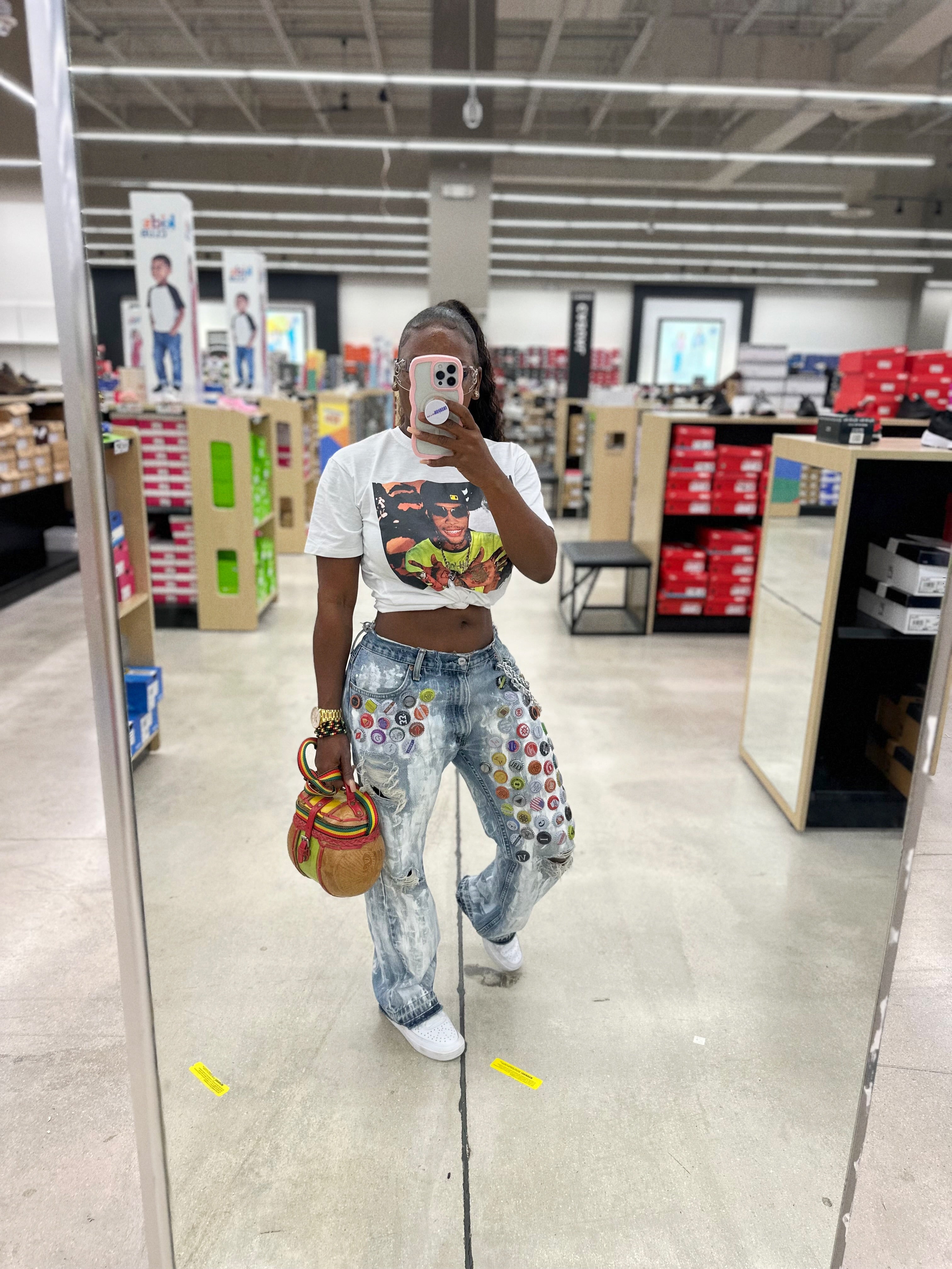 White Stopper Jeans