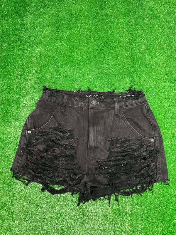 Black Ripped Shorts #45