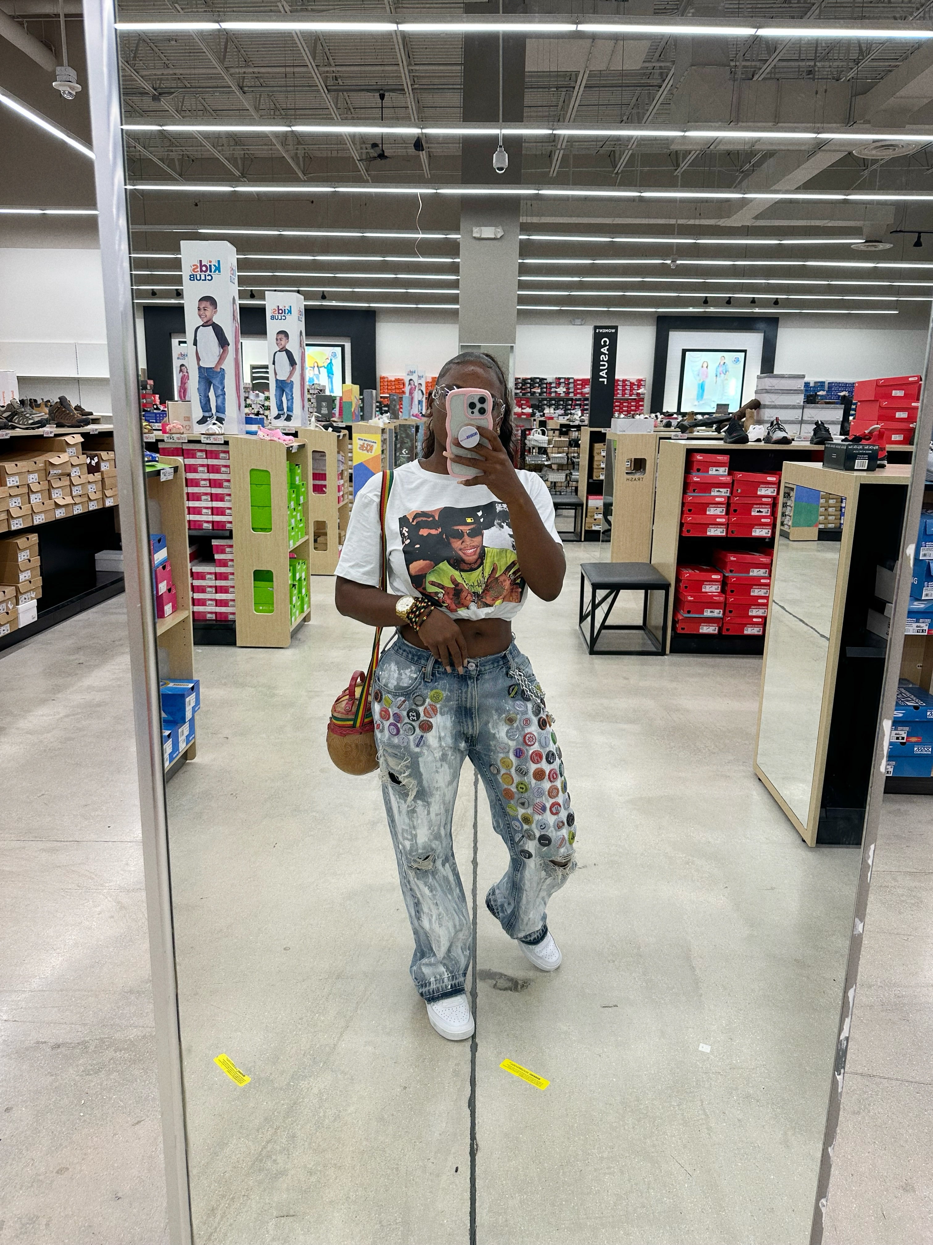 White Stopper Jeans
