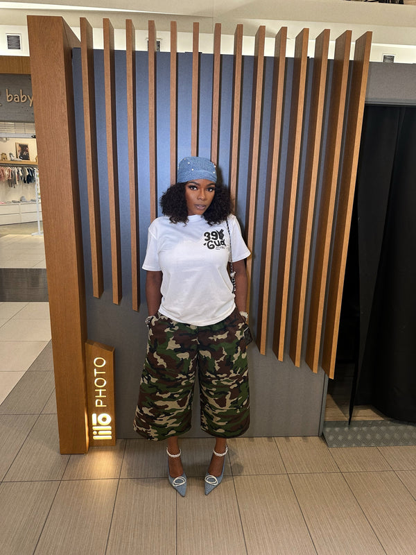 Camo Palazzo Jorts